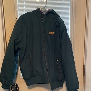 VEIT Green Hooded Zip-Up Jacket